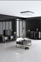 Hanah Home Conjunto de muebles de salón Luxe, Antracita y Oro